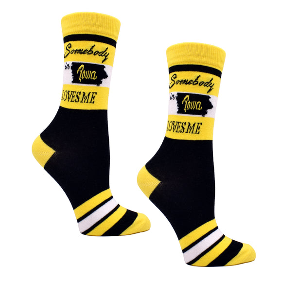 Somebody in Iowa Loves Me Women's Socks