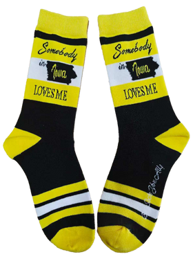 Somebody in Iowa Loves Me Women's Socks