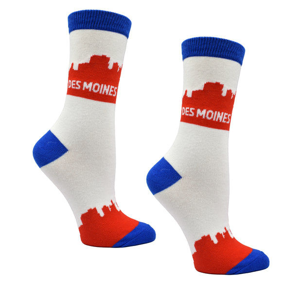 Des Moines Skyline Women's Socks