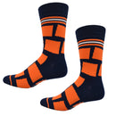 Colorado Shapes in Orange and Blue Men's Socks-4