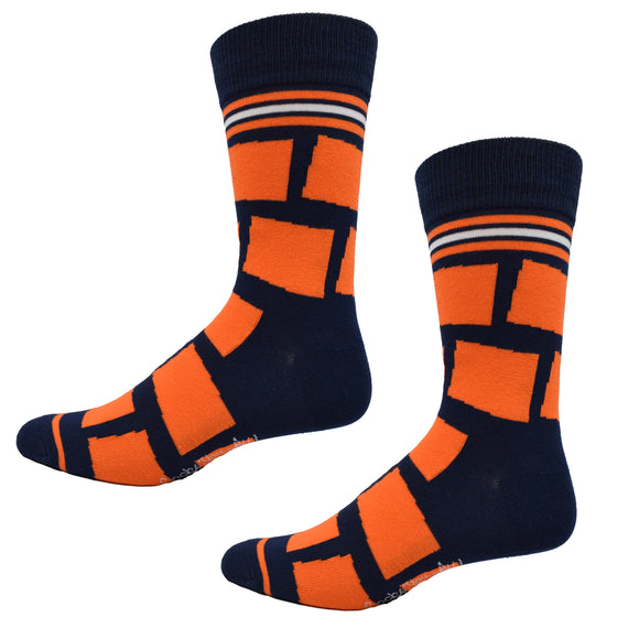 Colorado Shapes in Orange and Blue Men's Socks