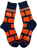 Colorado Shapes in Orange and Blue Men's Socks-1