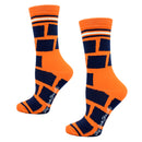 Colorado Shapes in Orange and Blue Womens Socks-4