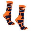 Colorado Shapes in Orange and Blue Womens Socks-2