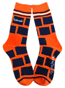 Colorado Shapes in Orange and Blue Womens Socks-1