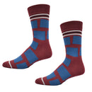 Colorado Shapes in Red, Blue and Silver Men's Socks-3