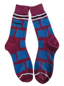 Colorado Shapes in Red, Blue and Silver Men's Socks-1