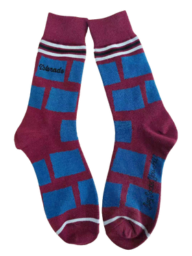 Colorado Shapes in Red, Blue and Silver Men's Socks