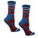 Colorado Shapes in Red, Blue and Silver Women's Socks-2