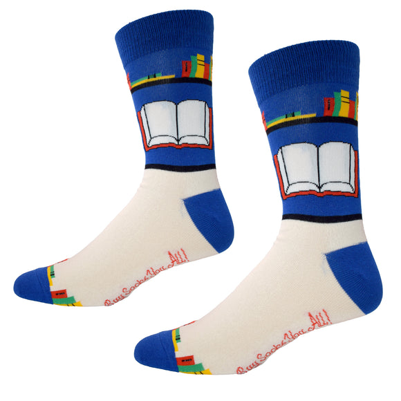 Fancy Reading Socks Men's Socks
