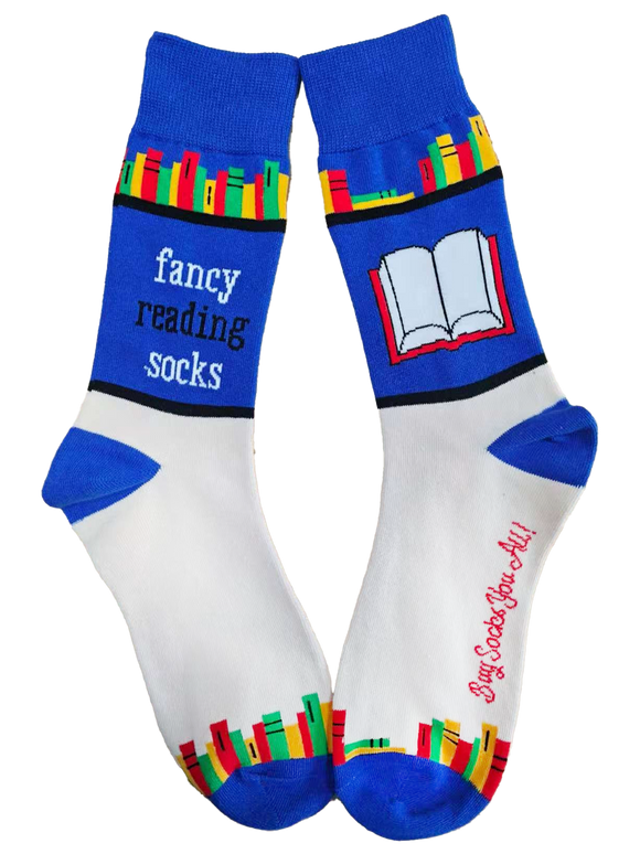 Fancy Reading Socks Men's Socks