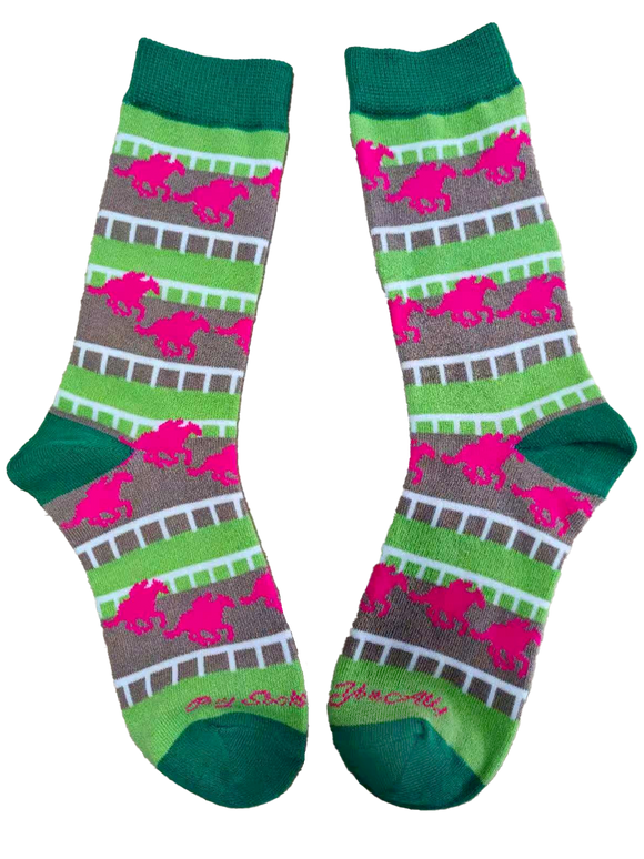 Derby Horses on Track Women's Socks