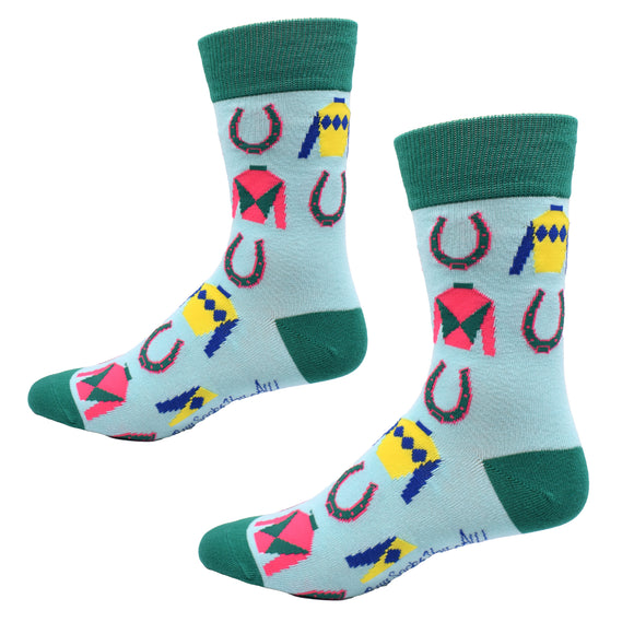 Silks and Horseshoes Men's Socks