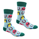 Silks and Horseshoes Men's Socks-2