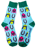 Silks and Horseshoes Men's Socks-1