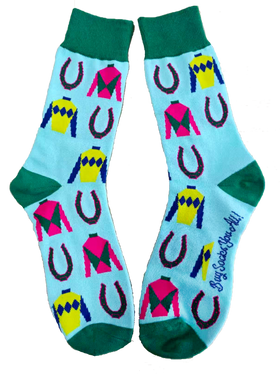 Silks and Horseshoes Men's Socks