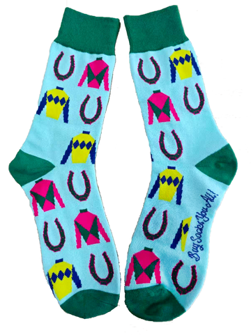 Silks and Horseshoes Men's Socks