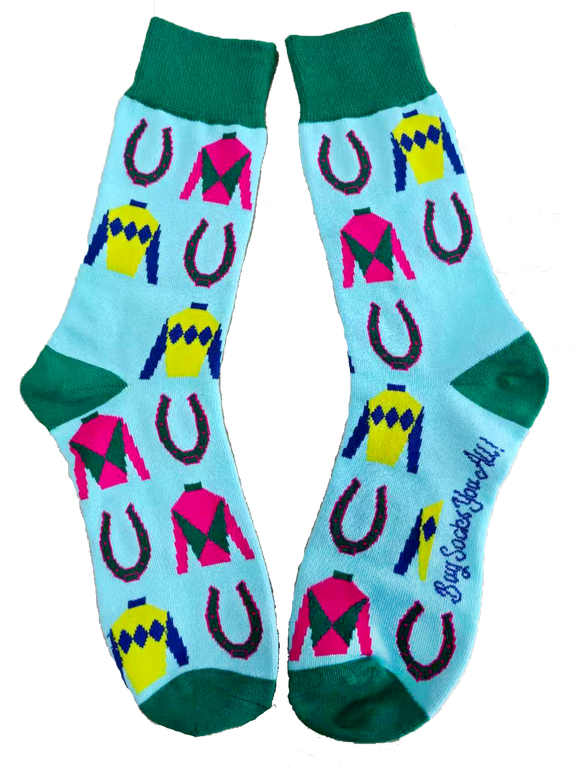 Silks and Horseshoes Men's Socks