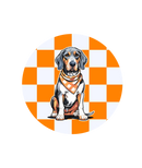 Tennessee Bluetick Coonhound Checkerboard Car Coaster-3