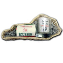 Tis the Season Sock with I Blame the Bourbon Rocks Glass Gift Basket-1