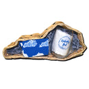 Women's Blue and White Kentucky Shape Sock with Kentucky Girl Wine Glass Gift Basket-2