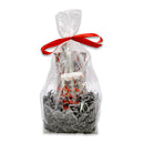 Santa's Not the Only One Judging You Wine Glass, Koozie, Nail File and Tissue Gift Basket-2