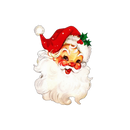 Vintage Santa Sticker-1