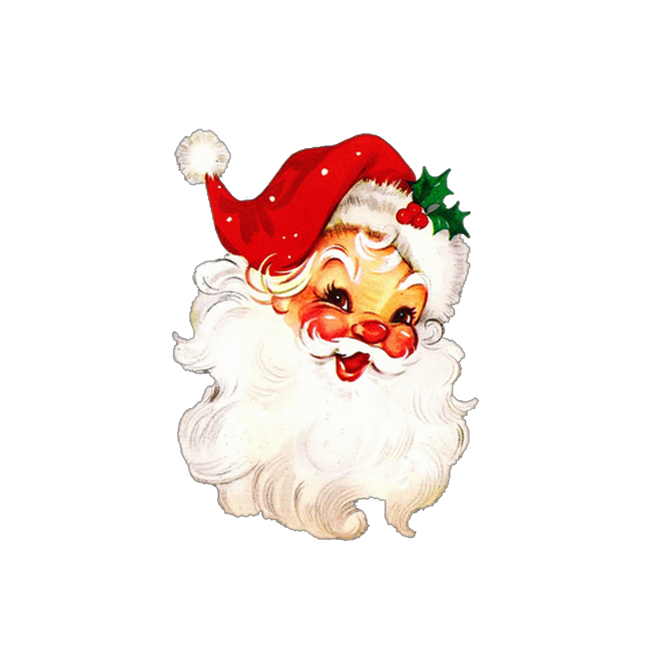Vintage Santa Sticker