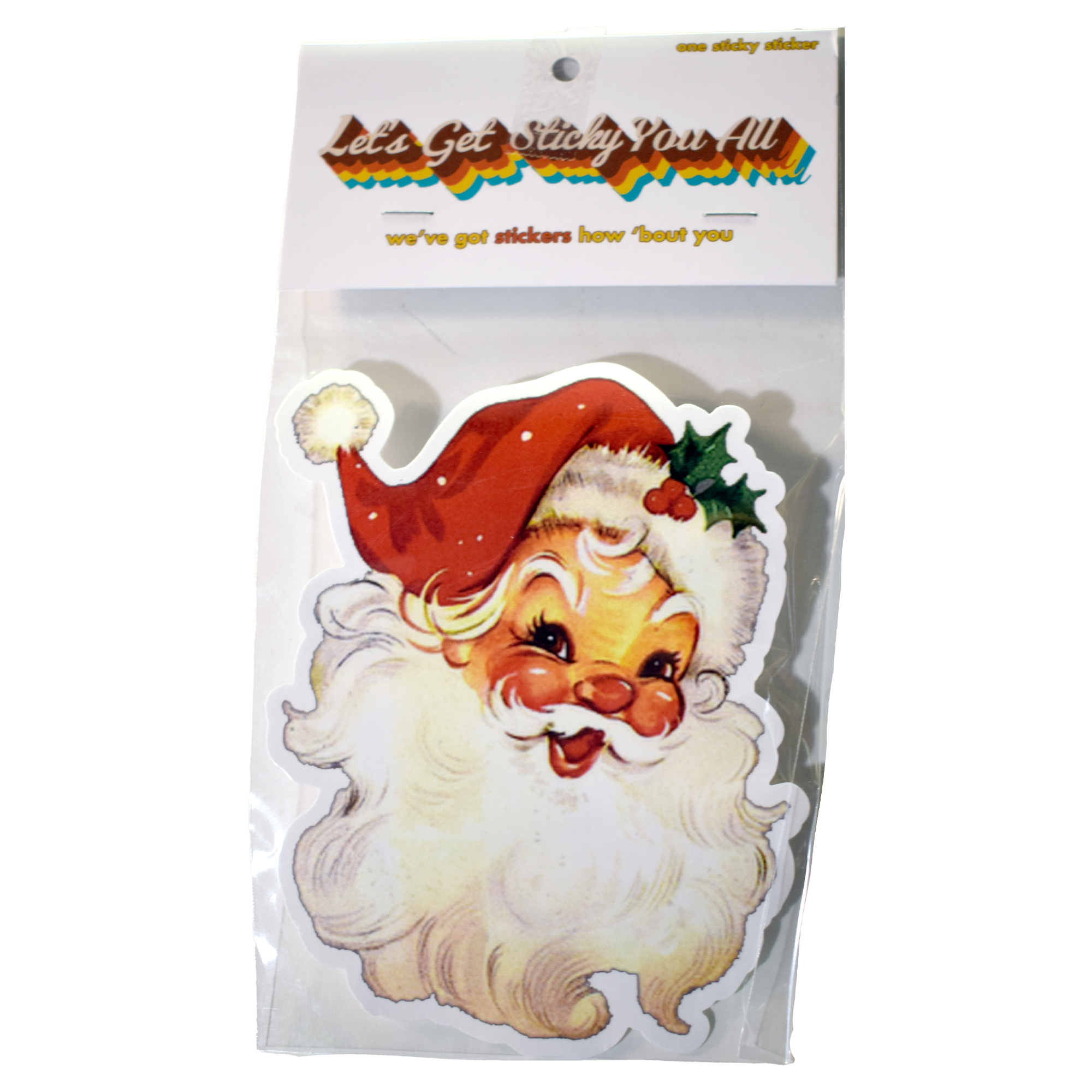 Vintage Santa Sticker