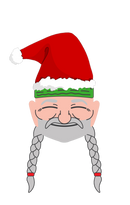 Christmas Country Music Star Sticker-1