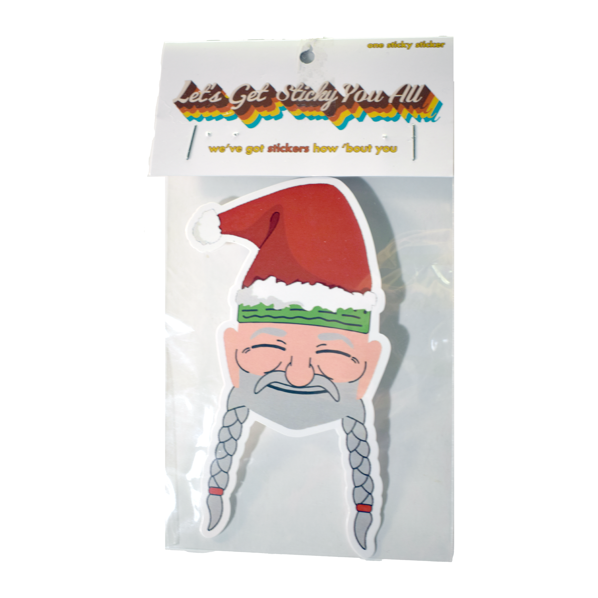 Christmas Willie Sticker