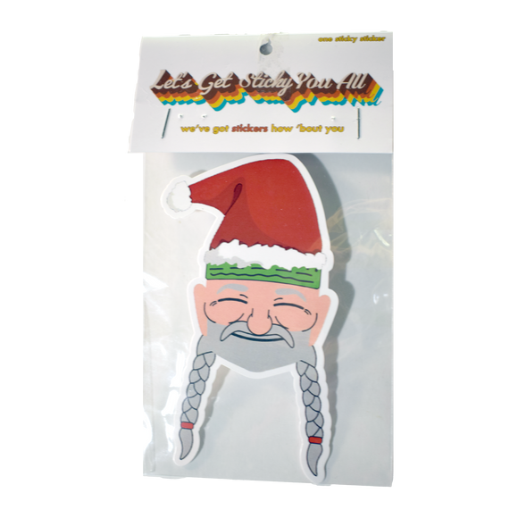 Christmas Country Music Star Sticker