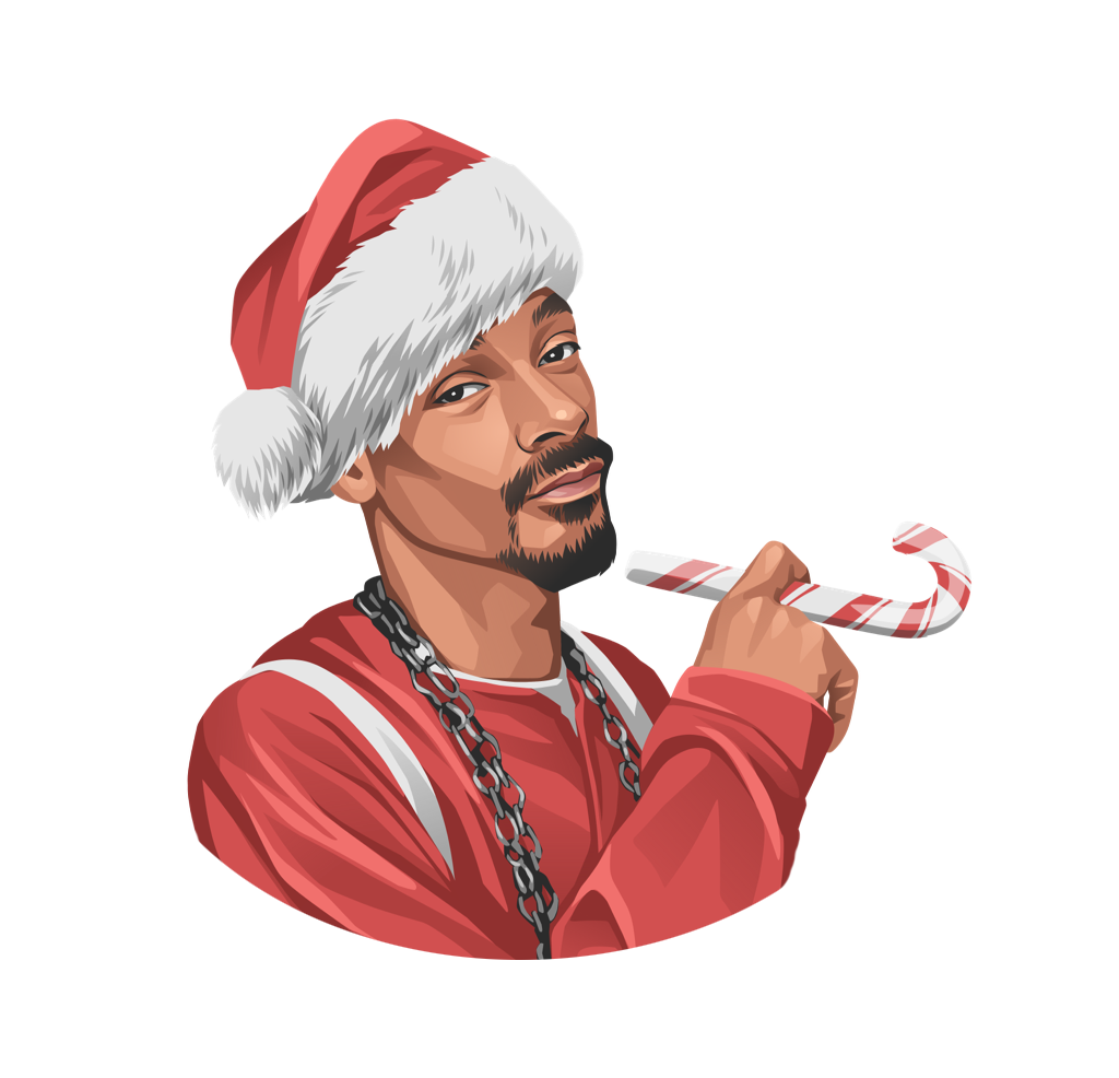 Christmas Snoop Dogg Sticker