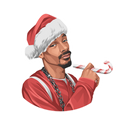 Christmas Snoop Dogg Sticker-1