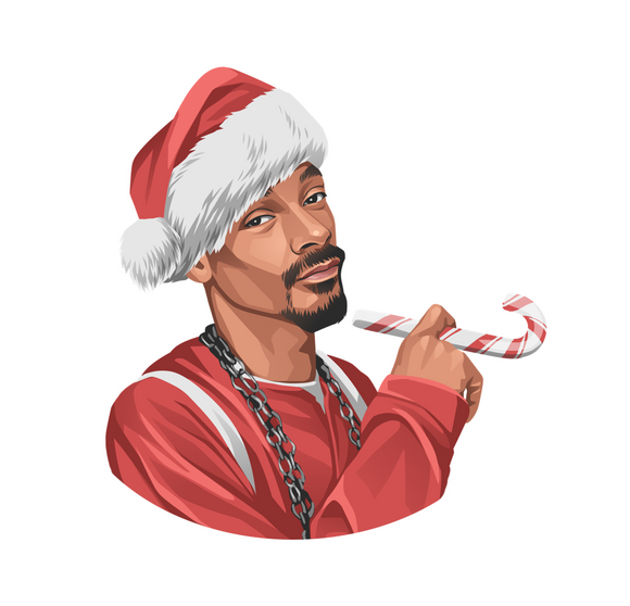 Christmas Snoop Dogg Sticker