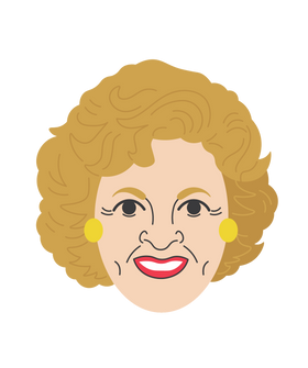 Betty White Sticker