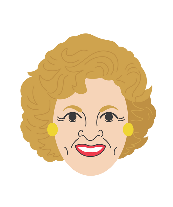 Betty White Sticker