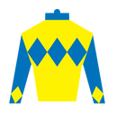 Derby Silk in Blue and Yellow Sticker-1