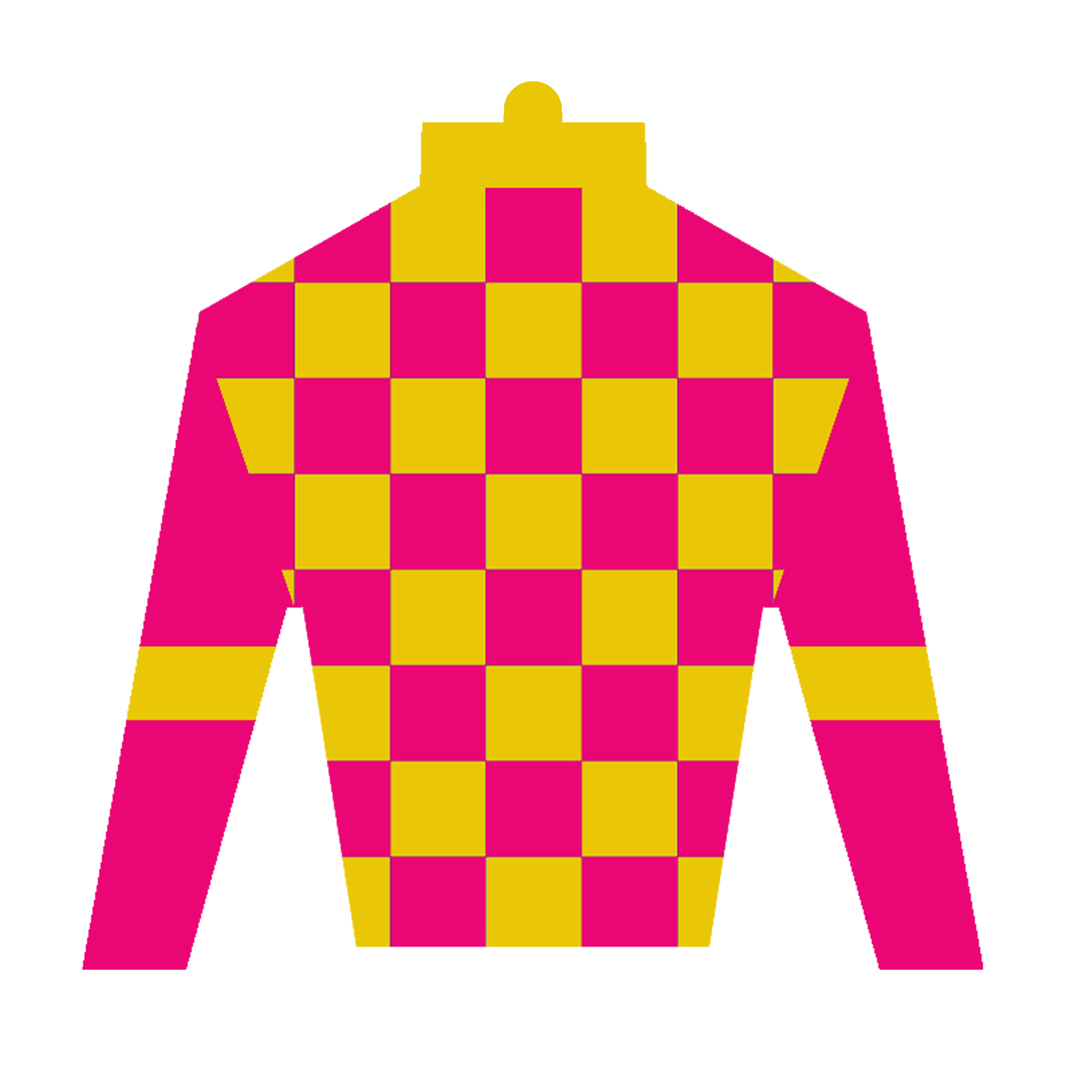 Derby SIlk in Pink and Yellow Sticker