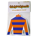 Derby Silk in Blue and Orange Sticker-2