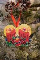 Vintage Christmas Candles Ornament-3