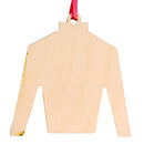 Derby Silk in Pink and Green Wooden Ornament-2