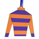 Derby Silk in Blue and Orange Ornament-1