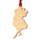 Vintage Lady with Presents Wooden Ornament-2