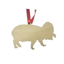 Moo Deng Hippo Wooden Ornament-2
