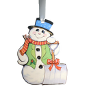 Vintage Snowman with Shovel Ornament-1