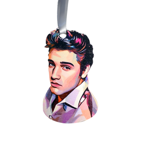 Elvis Wooden Ornament