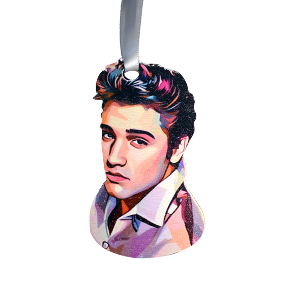 Elvis Wooden Ornament