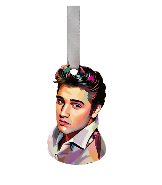 Elvis Wooden Ornament