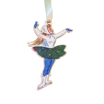 Vintage Ice Skater Ornament